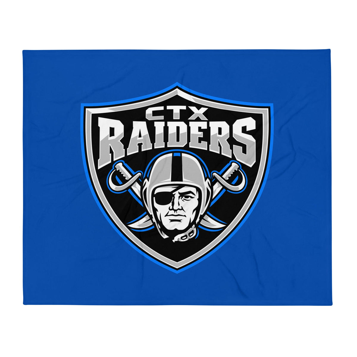 Throw Blanket | Central Texas Raiders | Emblem Logo