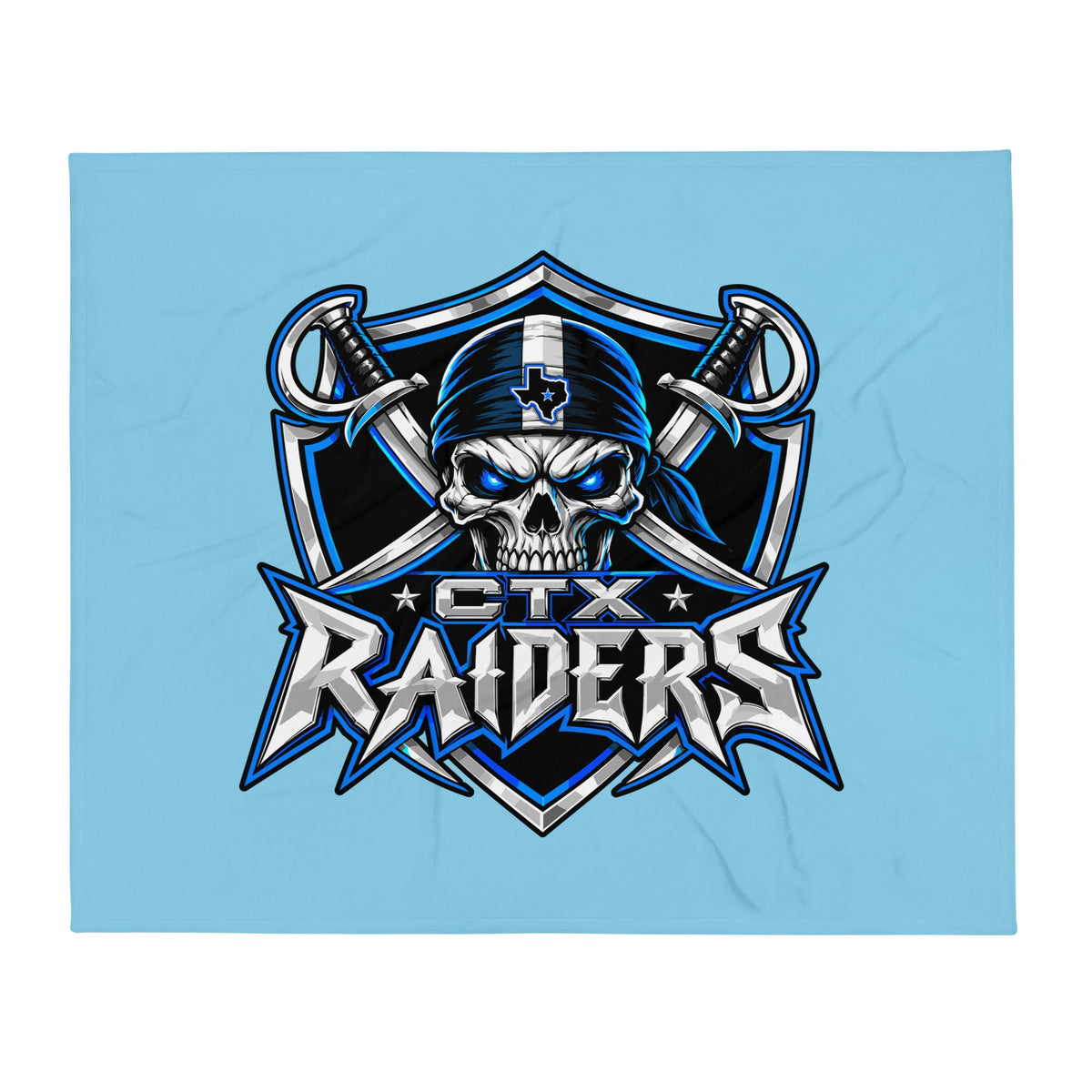 Throw Blanket | Central Texas Raiders | Shield Logo