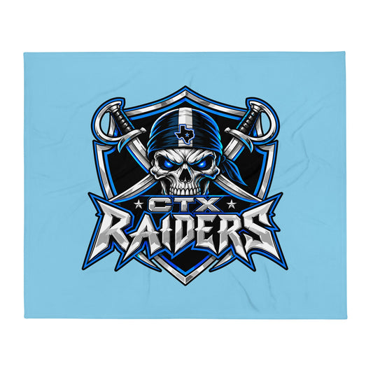Throw Blanket | Central Texas Raiders | Shield Logo