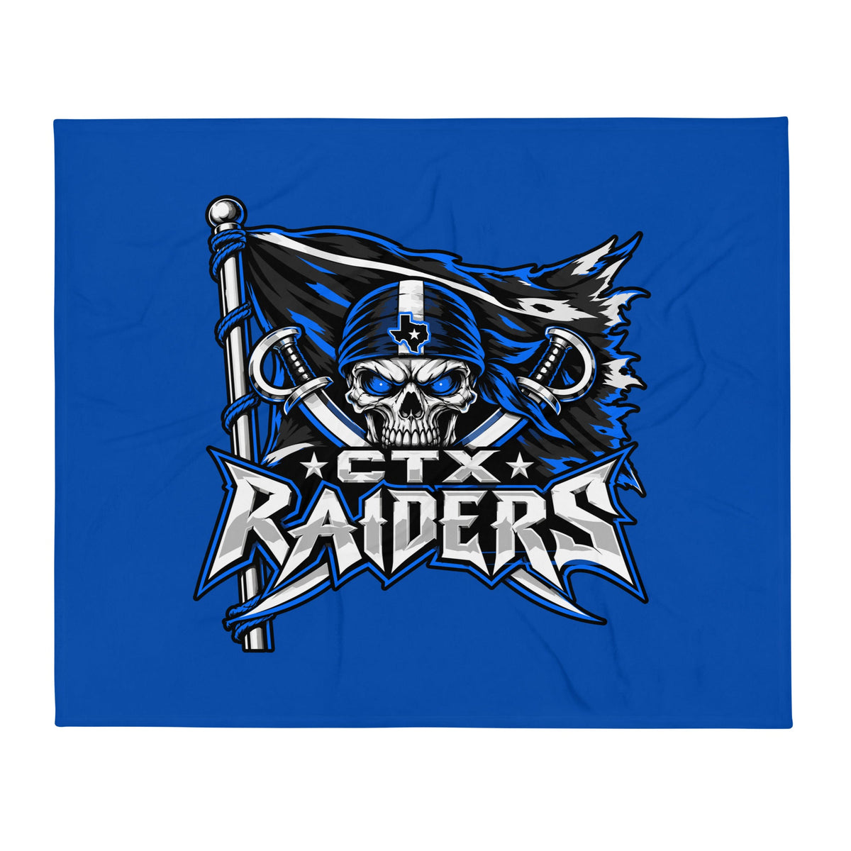 Throw Blanket | Central Texas Raiders | Vanguard Logo