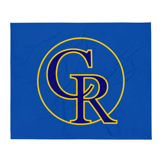 Throw Blanket | Chestnut Ridge Lions Football | Crest Logo