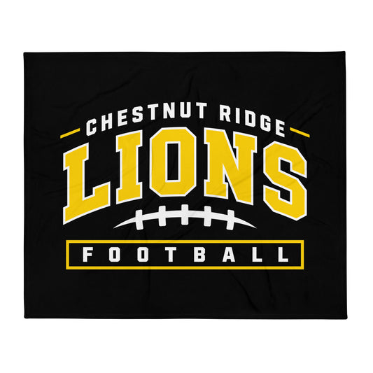 Throw Blanket | Chestnut Ridge Lions Football | Valor Logo