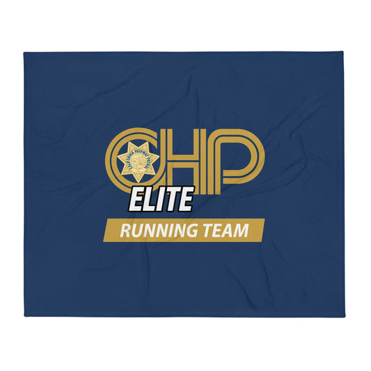Throw Blanket | CHP Elite Running Team | Runner Crest Logo