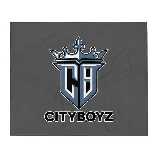 Throw Blanket | City Boyz Elite | Crown Valor Logo