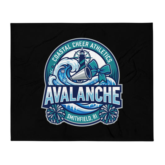 Throw Blanket | Coastal Cheer Athletics Avalanche