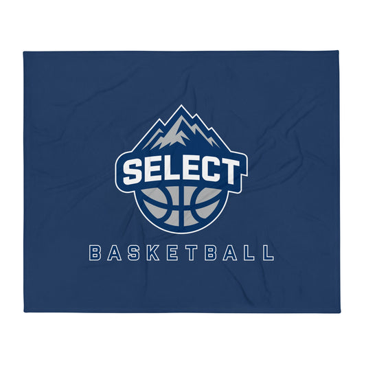 Throw Blanket | Colorado Select Basketball | Crest Logo