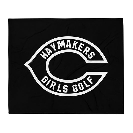 Throw Blanket | Cozad Girls Golf | Haymaker Vanguard Logo