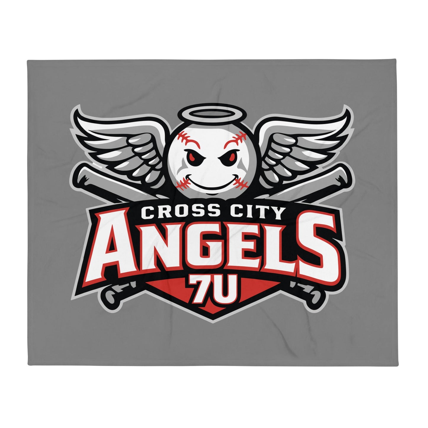 Throw Blanket | Cross City Angels | Winged Guardian Logo