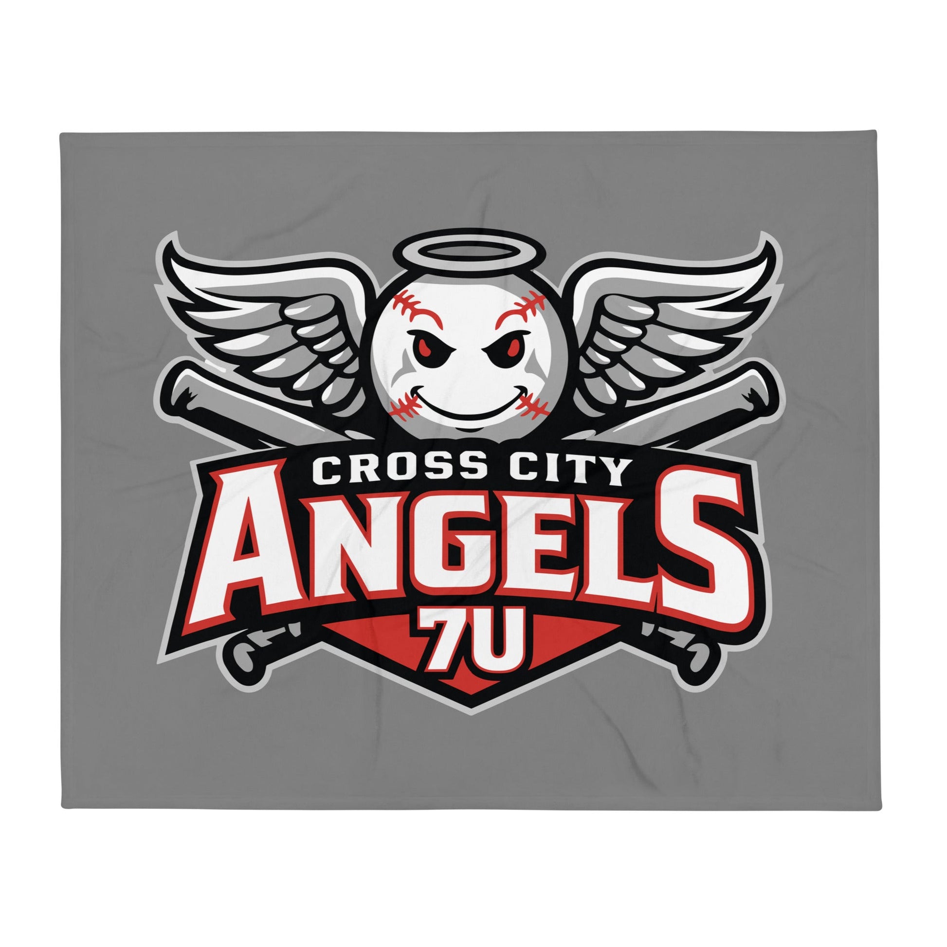 Throw Blanket | Cross City Angels | Winged Guardian Logo