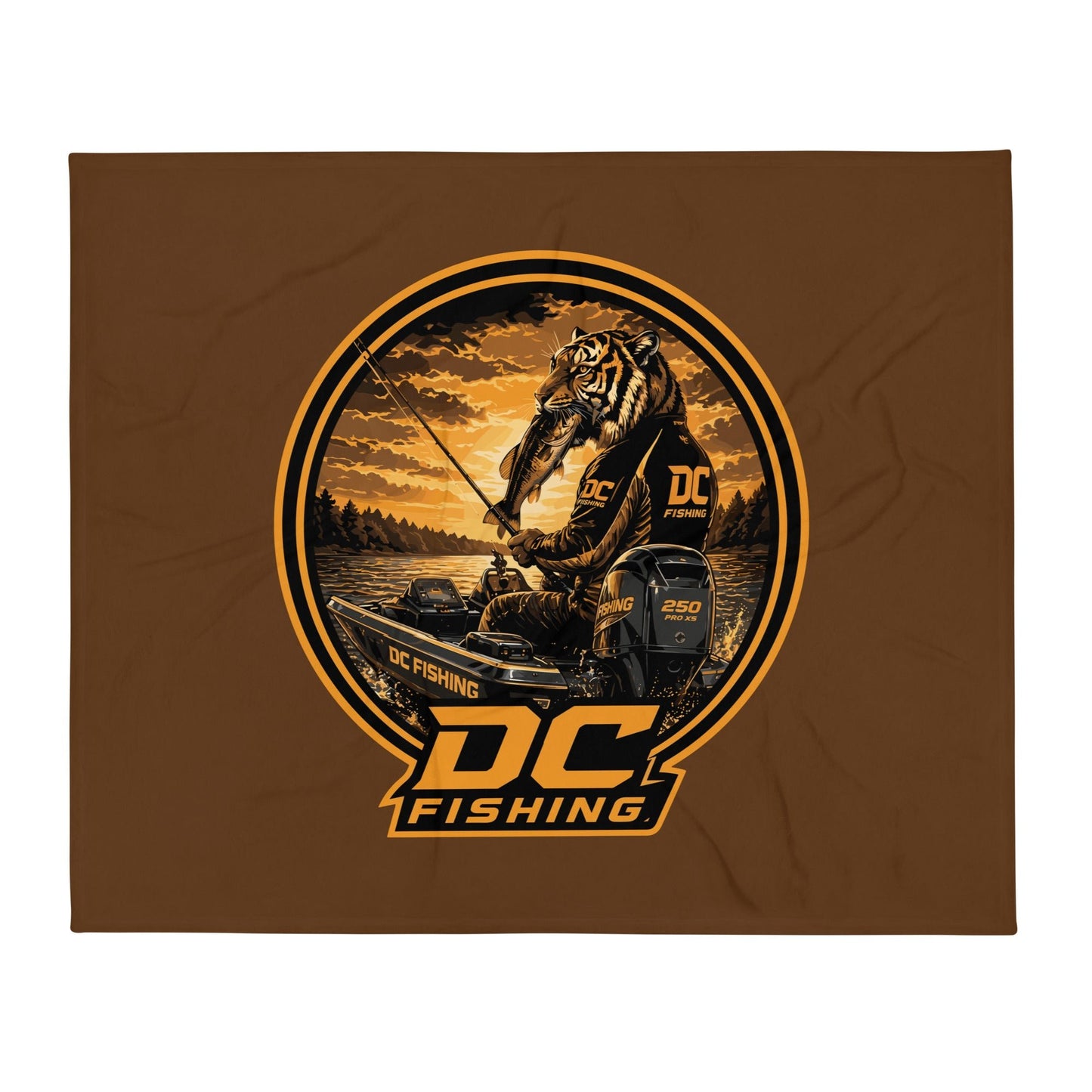 Throw Blanket | DeKalb Fishing Team | Badge Logo