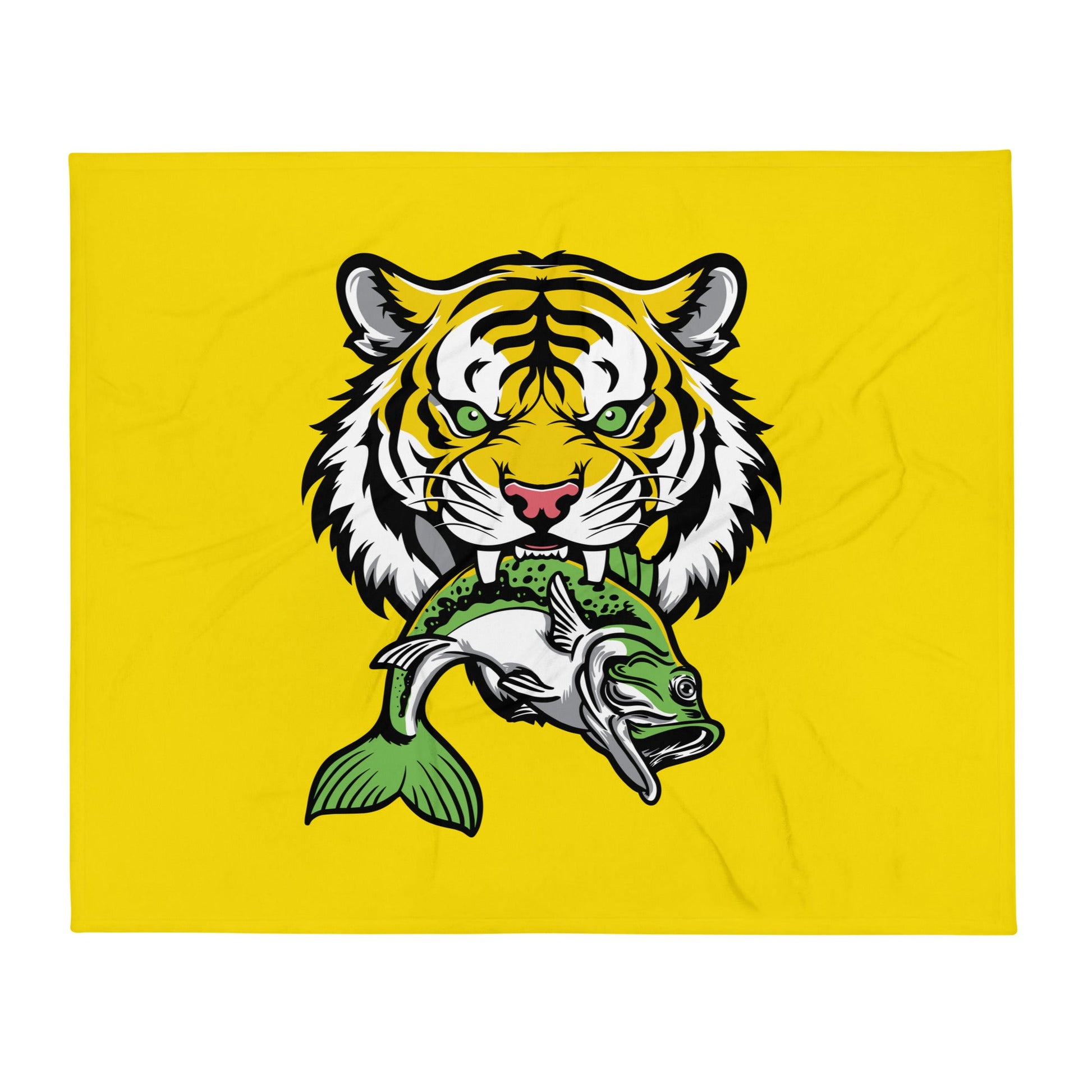 Throw Blanket | DeKalb Fishing Team | Mascot Logo