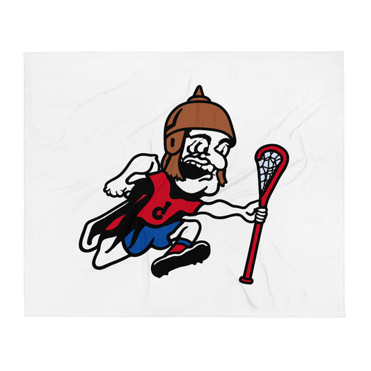 Throw Blanket | Detroit Lacrosse | Crest Logo