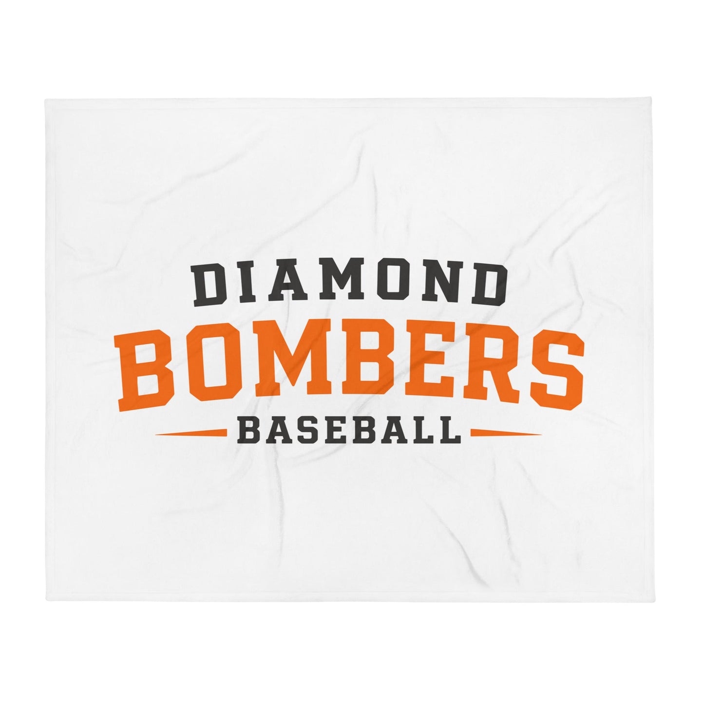 Throw Blanket | Diamond Bombers | Modern Script Logo