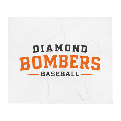 Throw Blanket | Diamond Bombers | Modern Script Logo