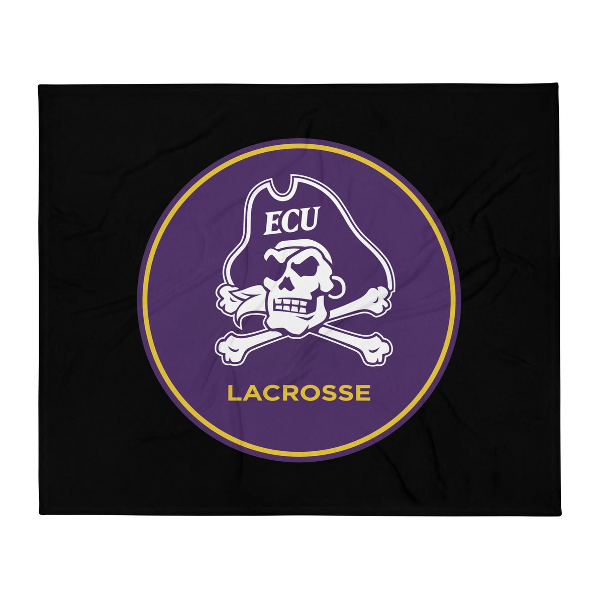 Throw Blanket | ECU Club Womens Lacrosse | Badge Logo
