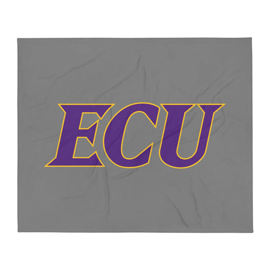 Throw Blanket | ECU Club Womens Lacrosse | Crest Logo