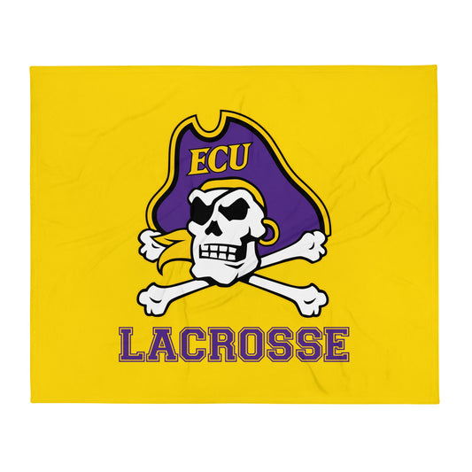 Throw Blanket | ECU Club Womens Lacrosse | Ironclad Corsairs Logo