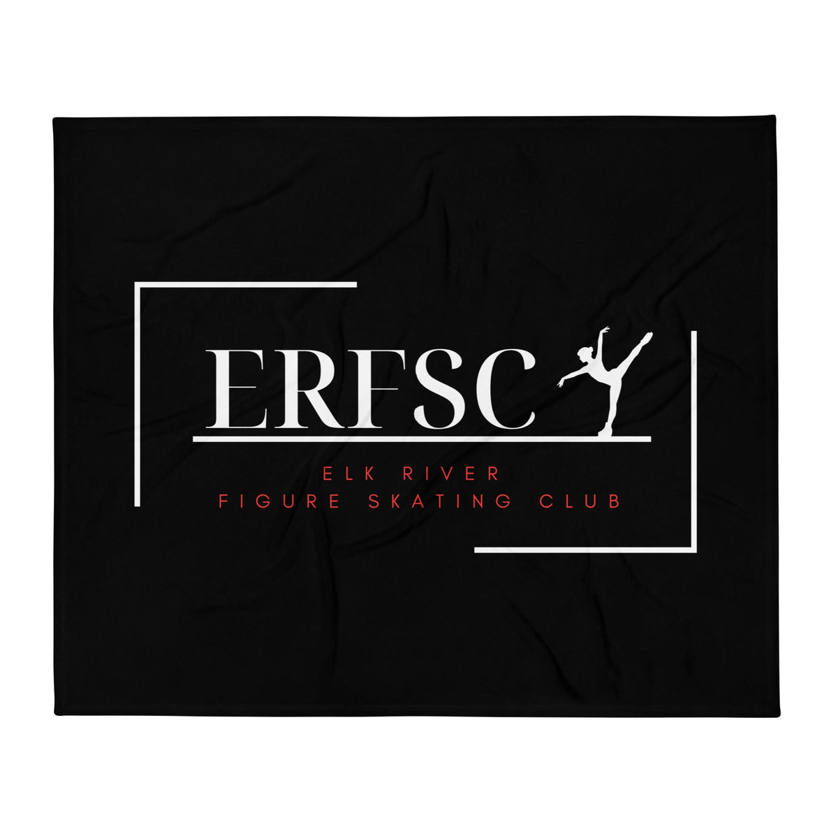 Throw Blanket | Elk River Figure Skating Club | Alt Logo 1
