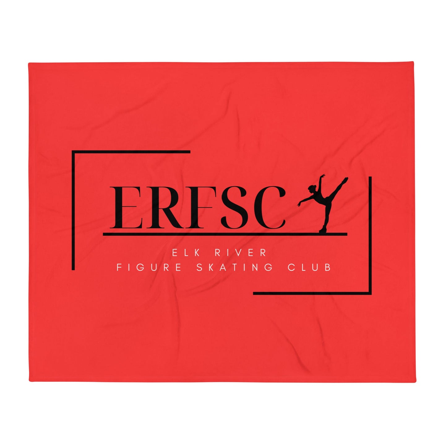 Throw Blanket | Elk River Figure Skating Club | Alt Logo 2