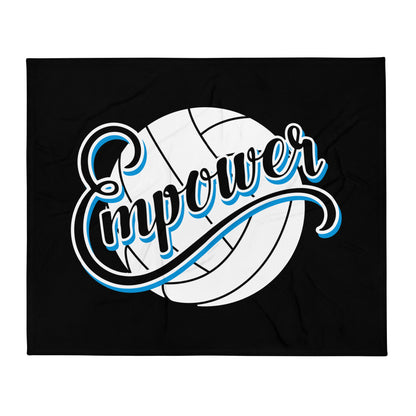 Throw Blanket | Empower Volleyball Club | Emblem Logo