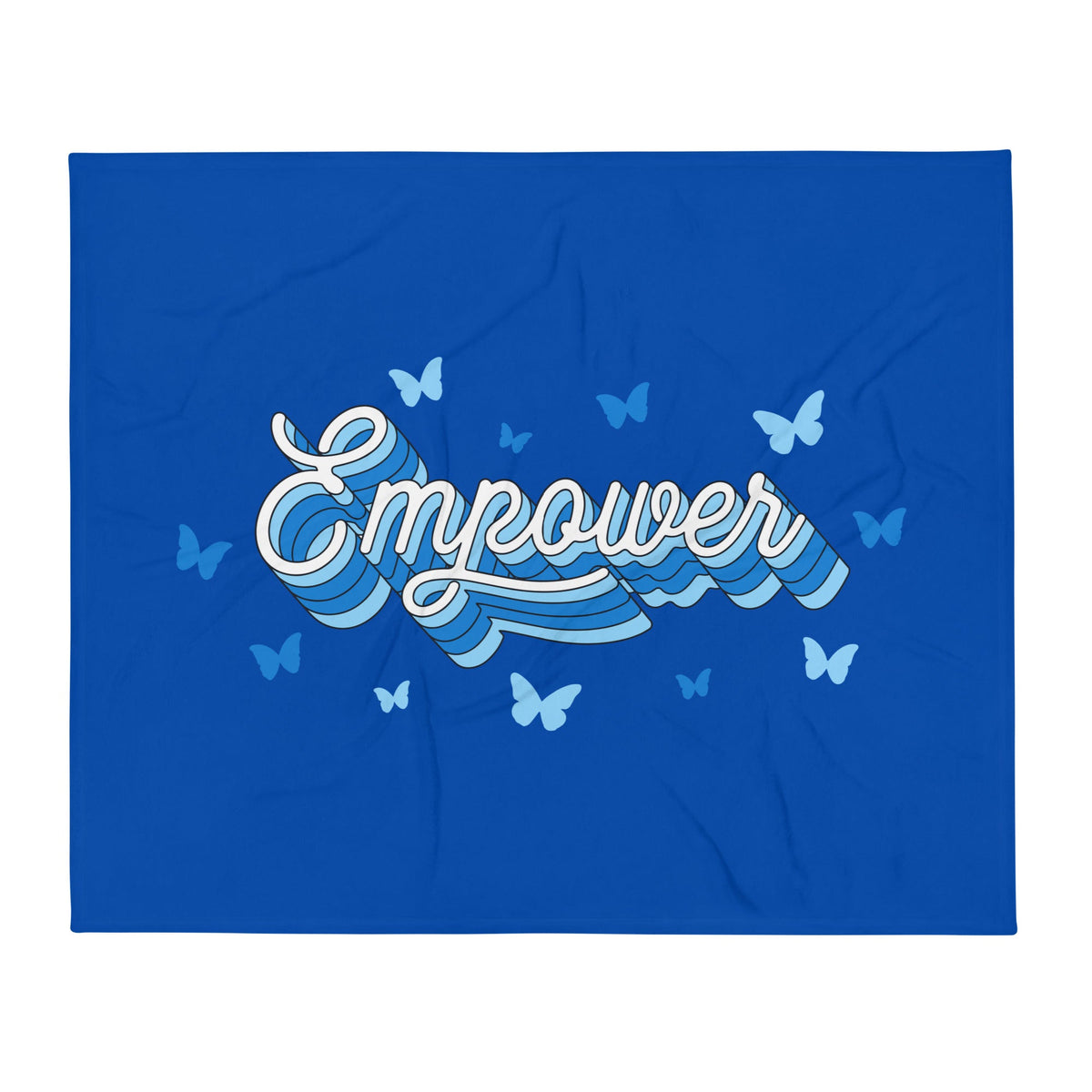 Throw Blanket | Empower Volleyball Club | Vanguard Logo
