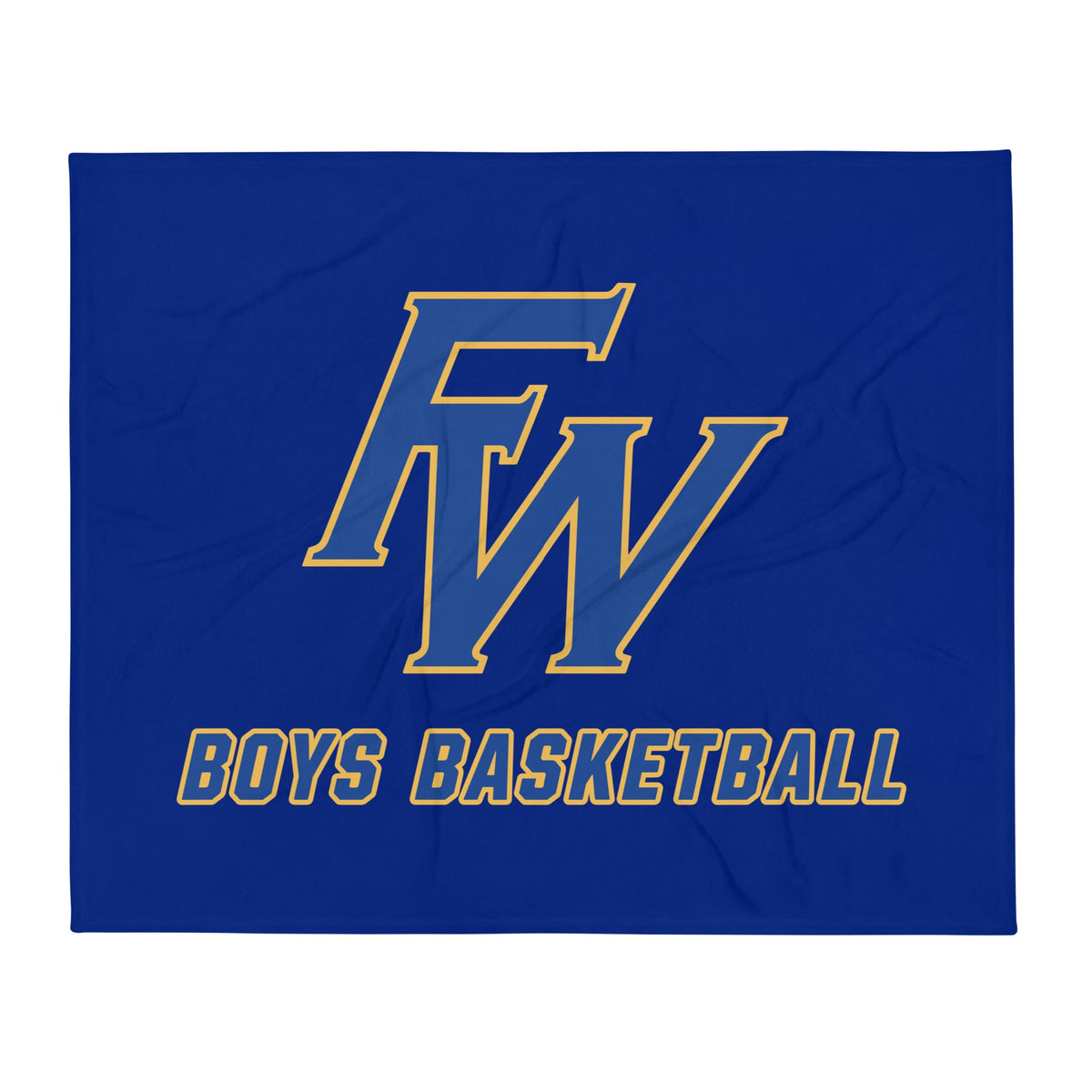 Throw Blanket | Fayette Ware Boys Basketball | FW Crest Logo