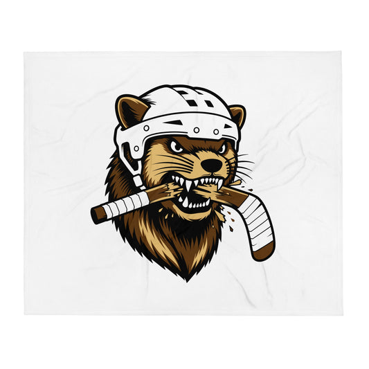 Throw Blanket | Fighting Mongooses Hockey Club | Mascot Logo