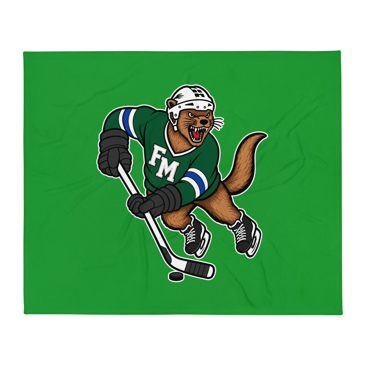 Throw Blanket | Fighting Mongooses Hockey Club | Vanguard Otters Logo