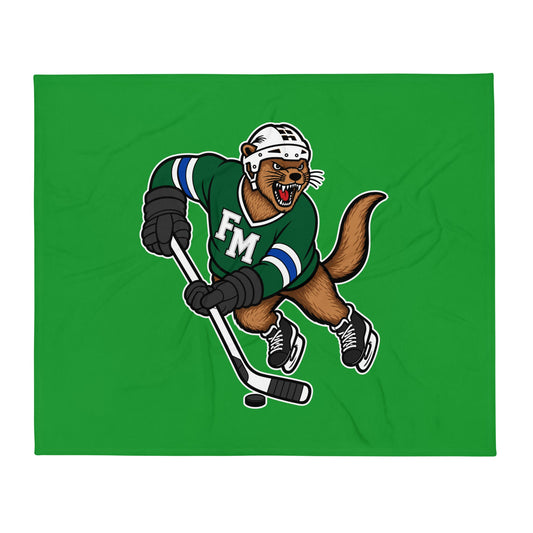 Throw Blanket | Fighting Mongooses Hockey Club | Vanguard Otters Logo