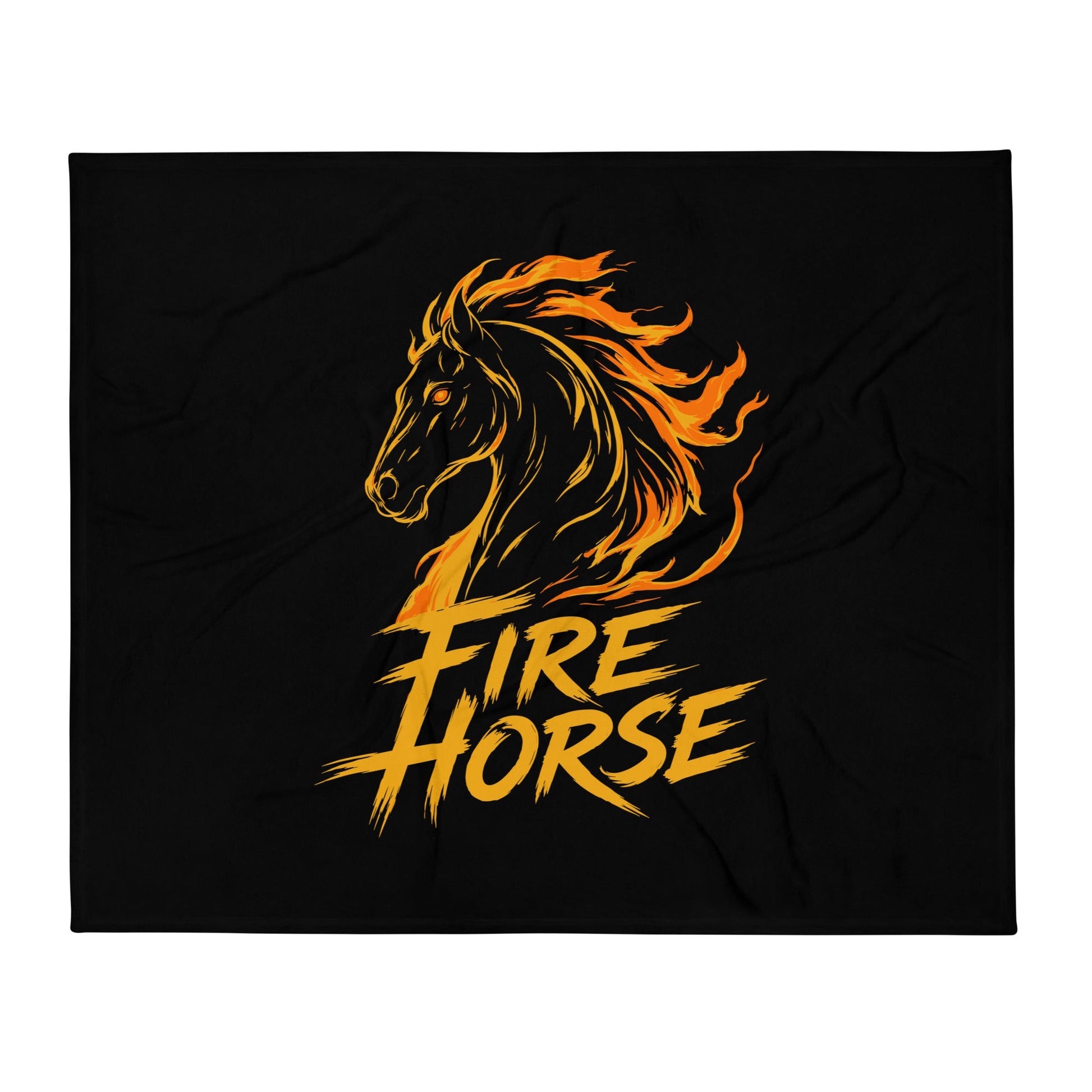Throw Blanket | Fire Horse Masters | Emblem Logo