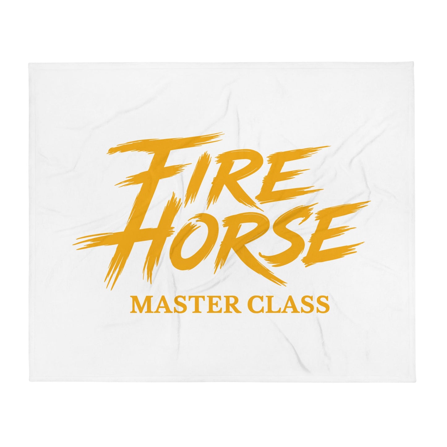 Throw Blanket | Fire Horse Masters | Modern Script Logo