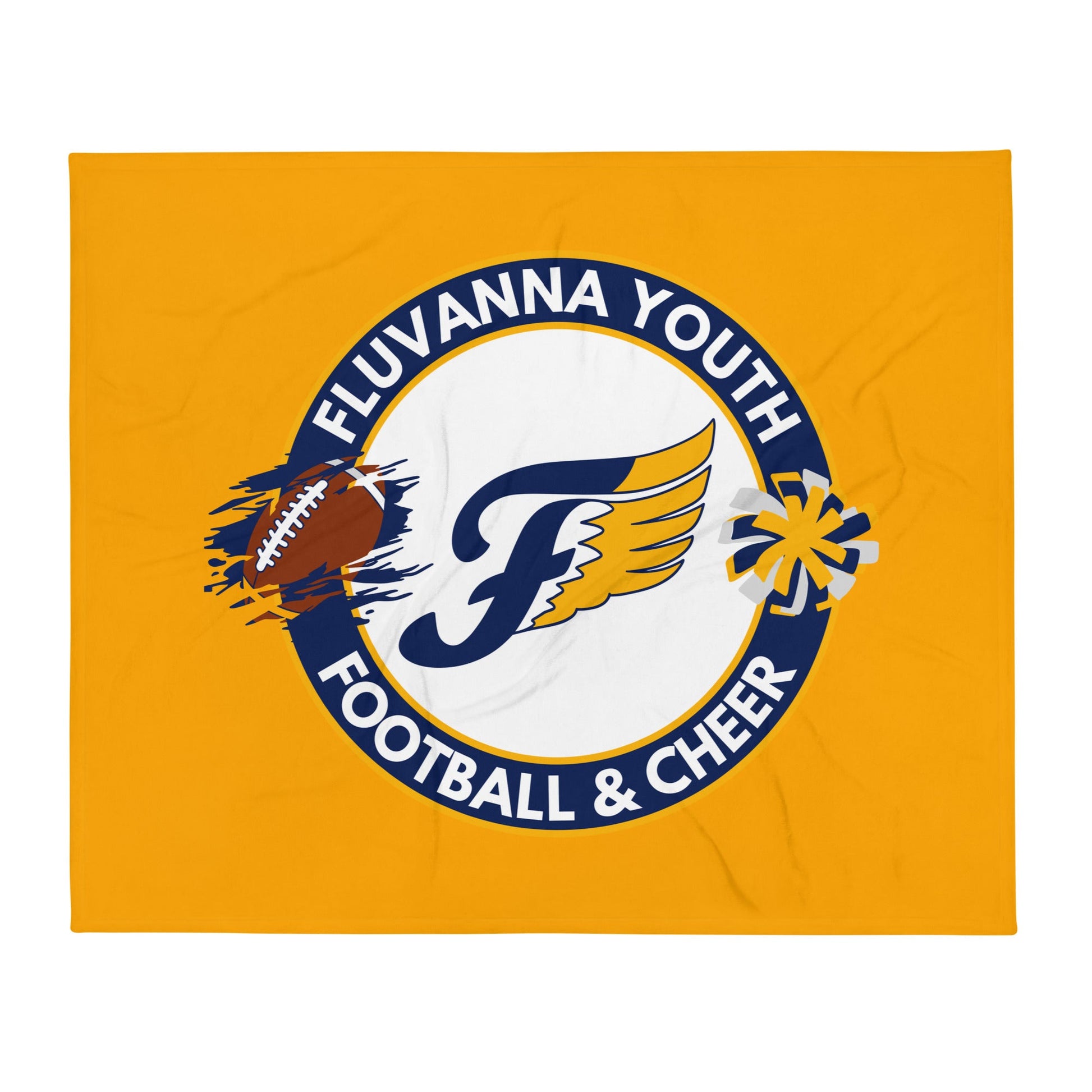 Throw Blanket | Fluvanna Youth Football and Cheer | Badge Logo