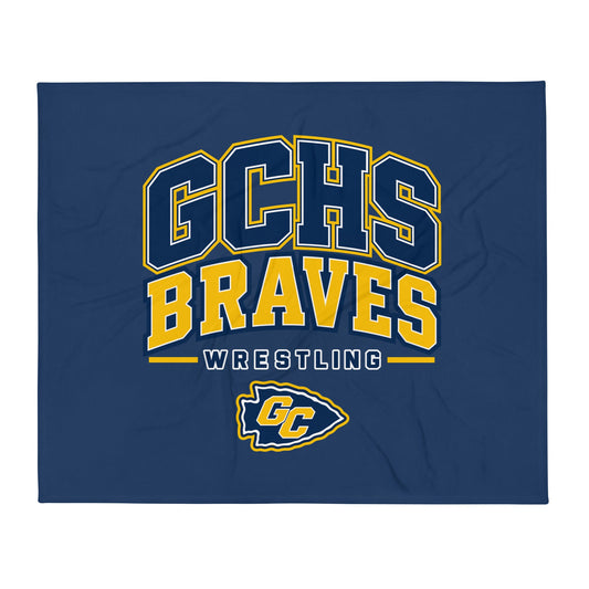 Throw Blanket | Grant County High School Wrestling | Vanguard Logo