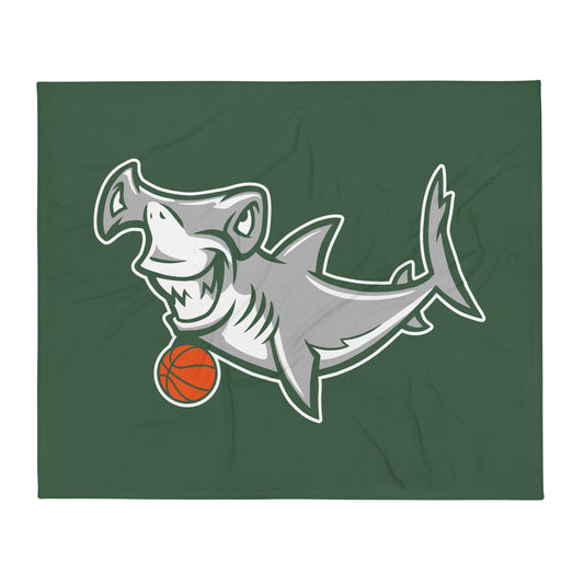 Throw Blanket | Hammerheads Basketball | Alt Logo