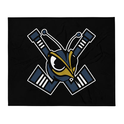 Throw Blanket | HORNETS | Emblem Logo