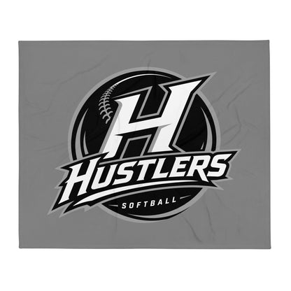 Throw Blanket | Hustlers Softball | Crest Logo