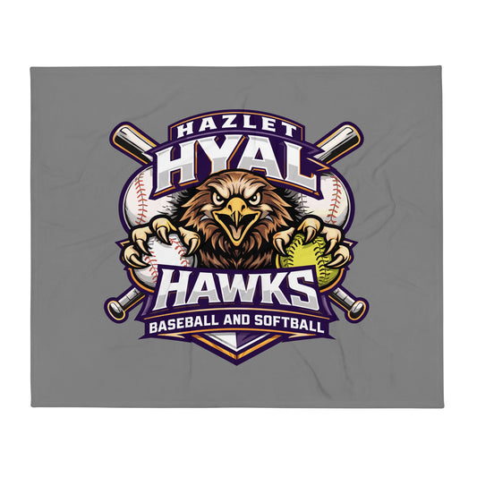 Throw Blanket | HYAL Hawks | Emblem Logo