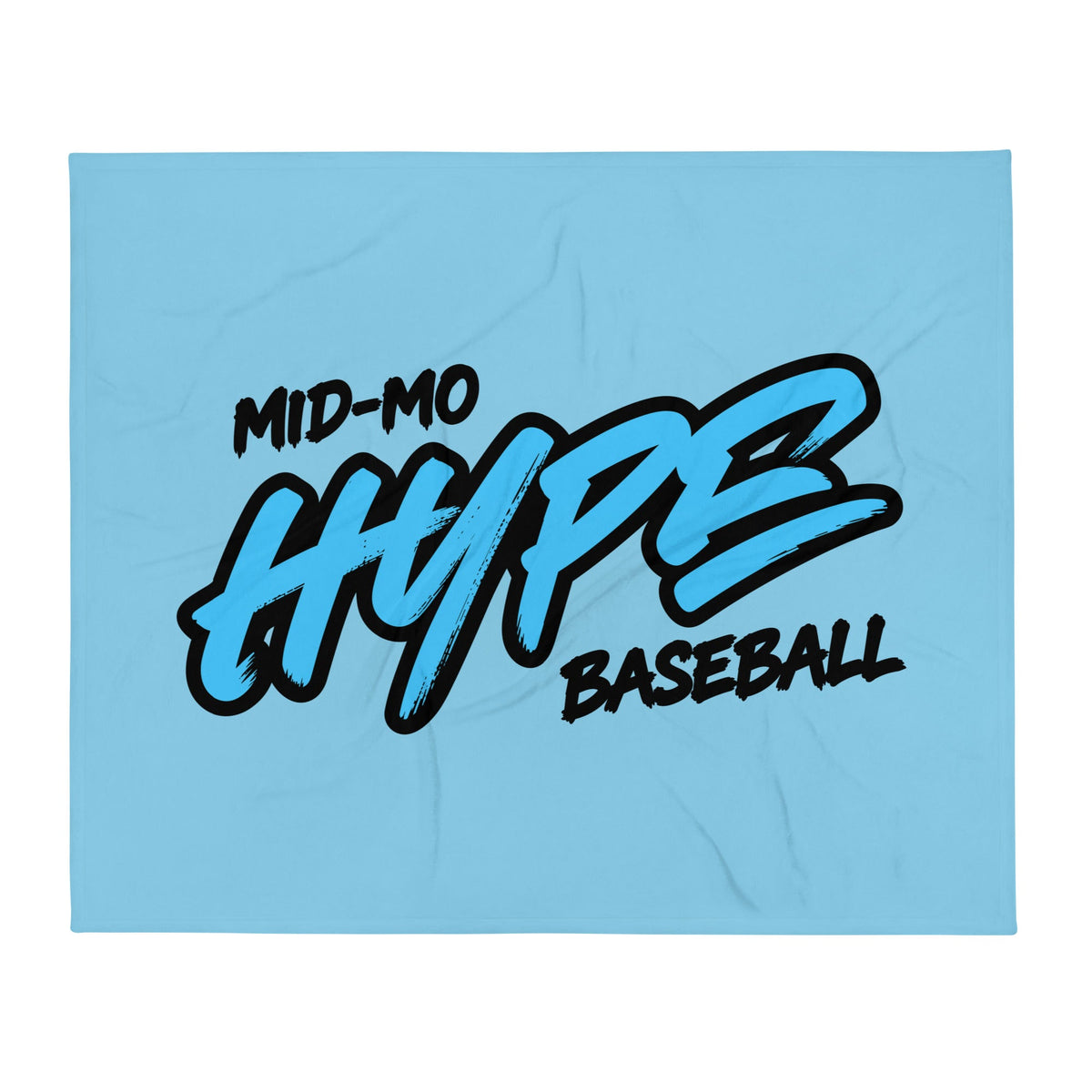 Throw Blanket | Hype Baseball Club | Modern Script Logo