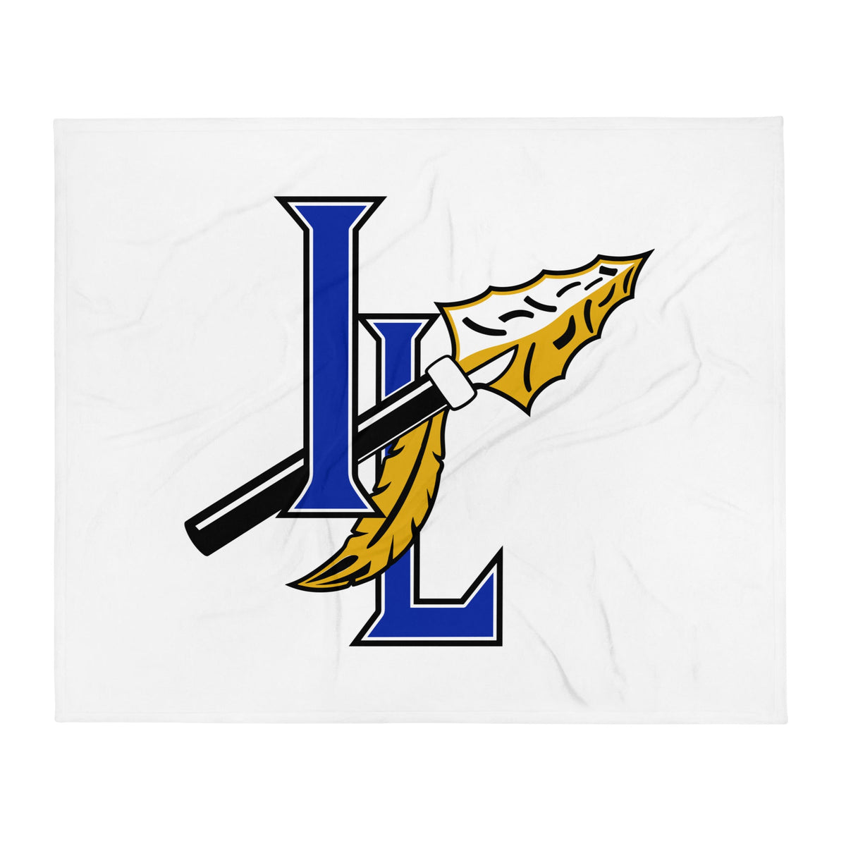 Throw Blanket | Indian Land Middle School Volleyball | Spear Athletic Logo