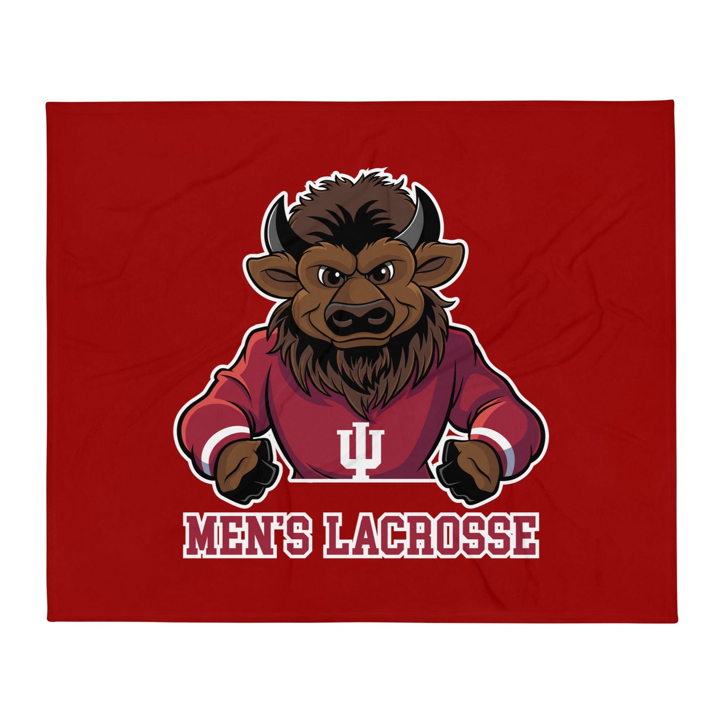 Throw Blanket | Indiana University Lacrosse | Mascot Logo