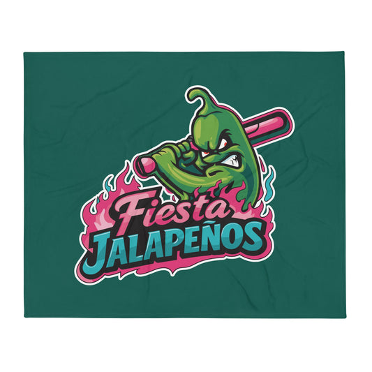 Throw Blanket | Jalapenos Baseball | Fiesta Logo