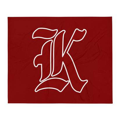Throw Blanket | Kofa Baseball Booster Club | Crest Lettermark Logo