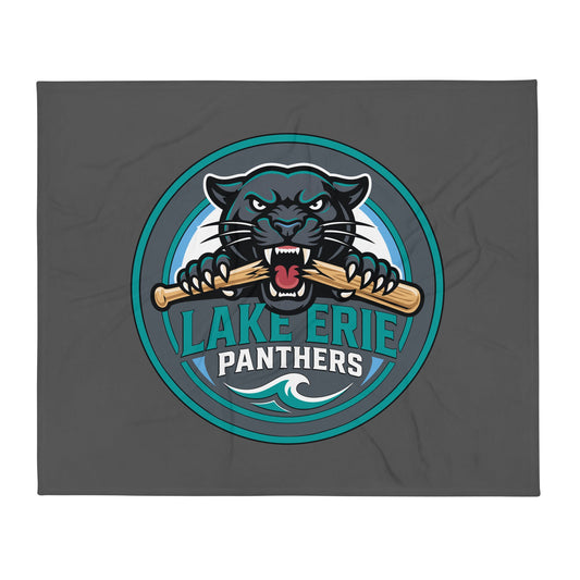 Throw Blanket | Lake-Erie Panthers | Badge Logo