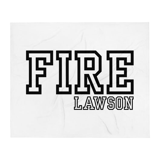 Throw Blanket | Lawson Fire Department | Script Logo