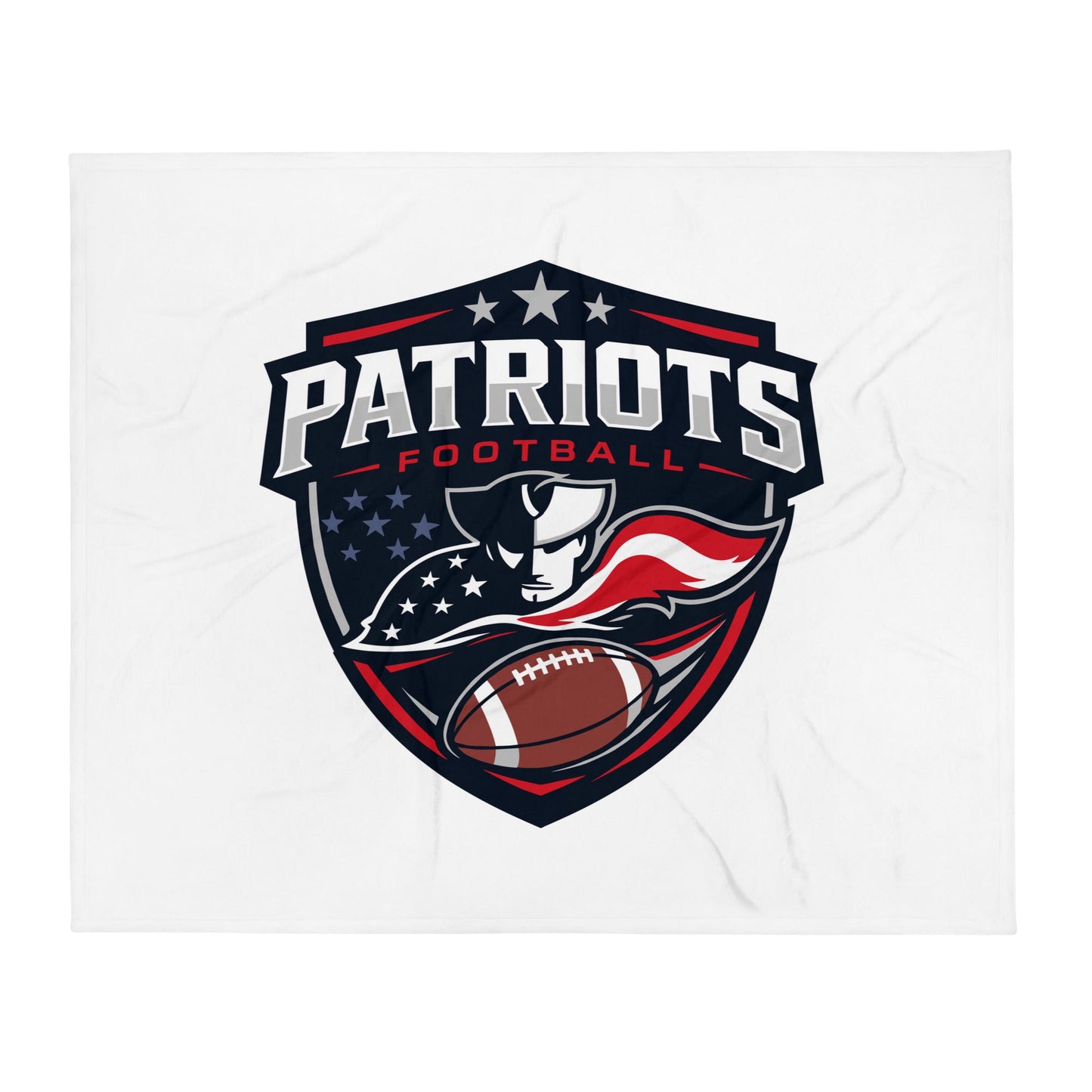 Throw Blanket | LFMS Athletics | Patriots Football Logo