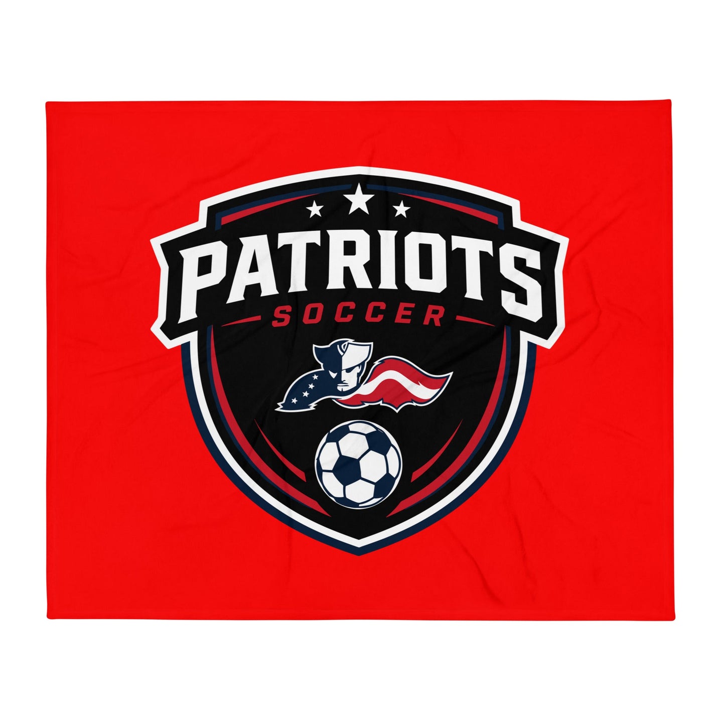 Throw Blanket | LFMS Athletics | Patriots Soccer Logo