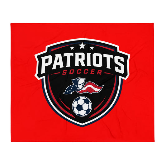 Throw Blanket | LFMS Athletics | Patriots Soccer Logo