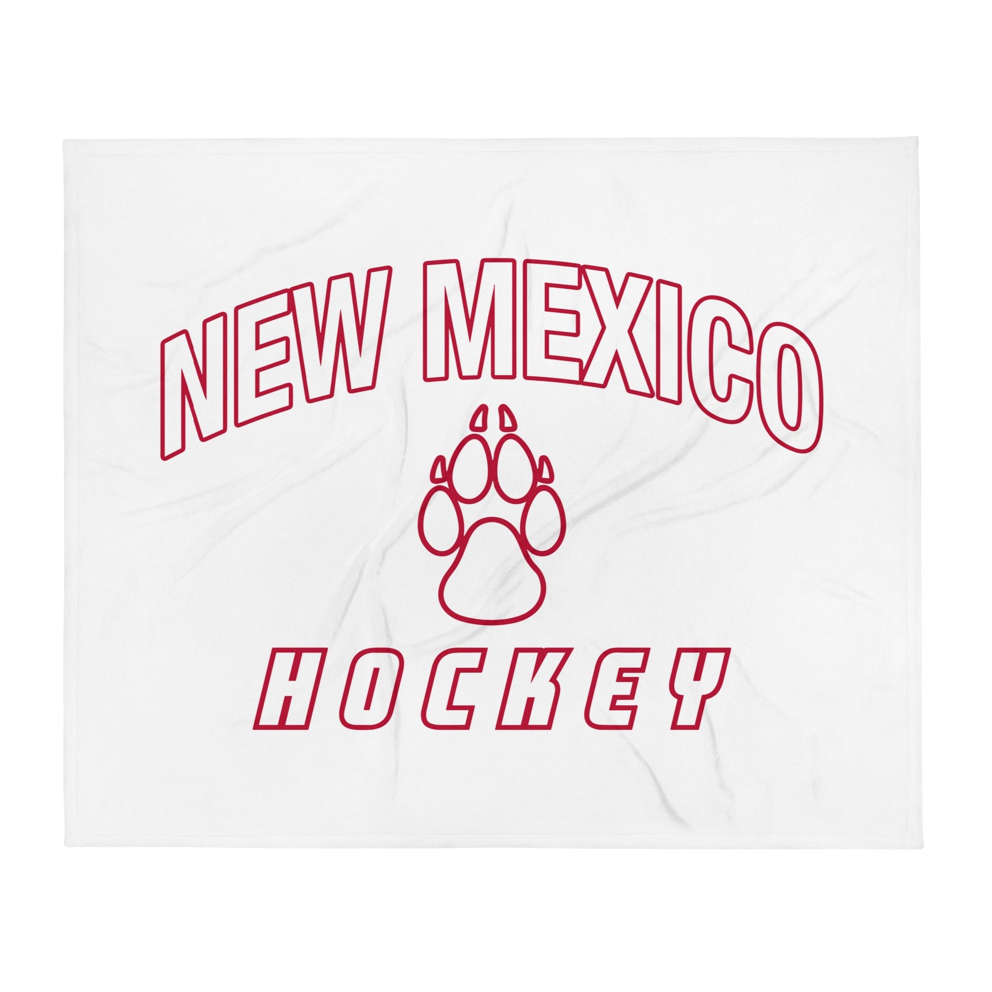 Throw Blanket | Lobo Women’s Ice Hockey | Script Logo