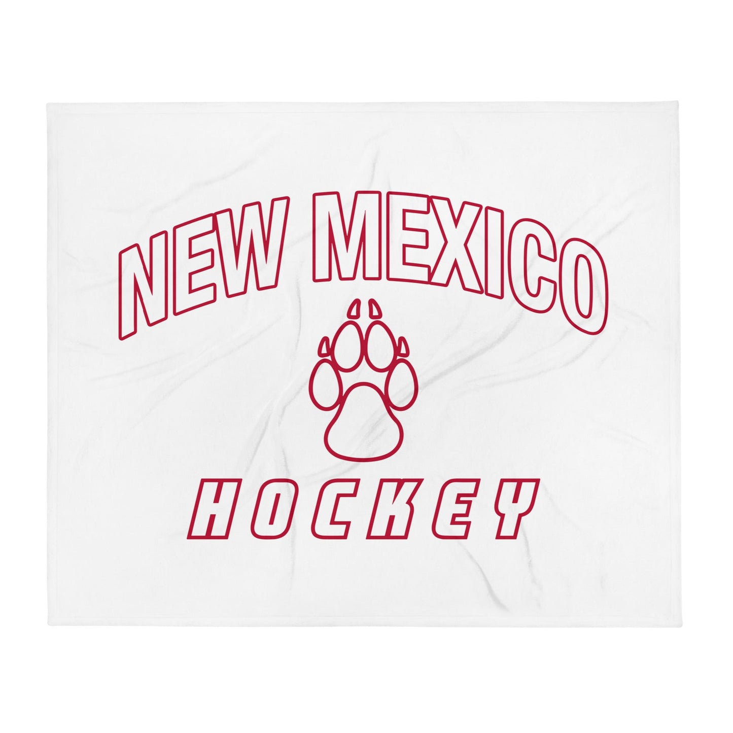 Throw Blanket | Lobo Women’s Ice Hockey | Script Logo
