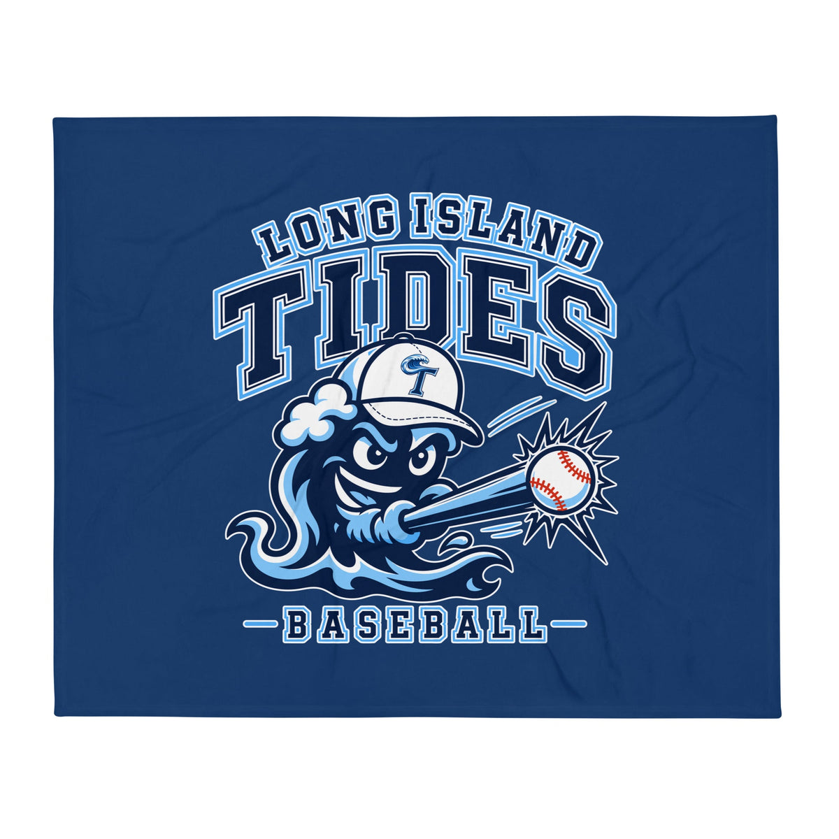 Throw Blanket | Long Island Tides Baseball | Valor Logo